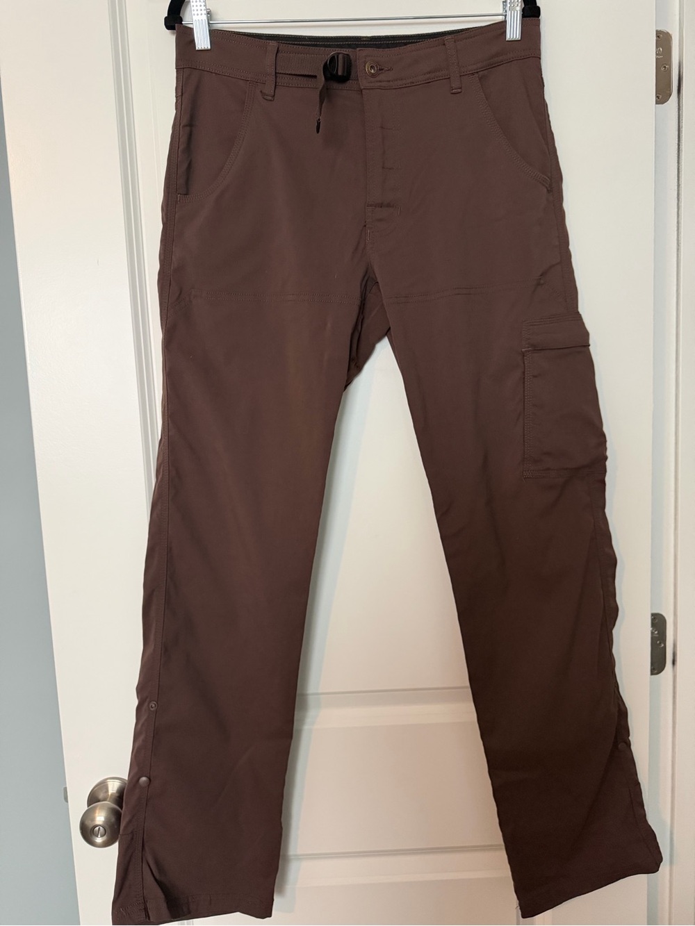 Prana Men's Brown Cargo Pants - Utility Pocket Style